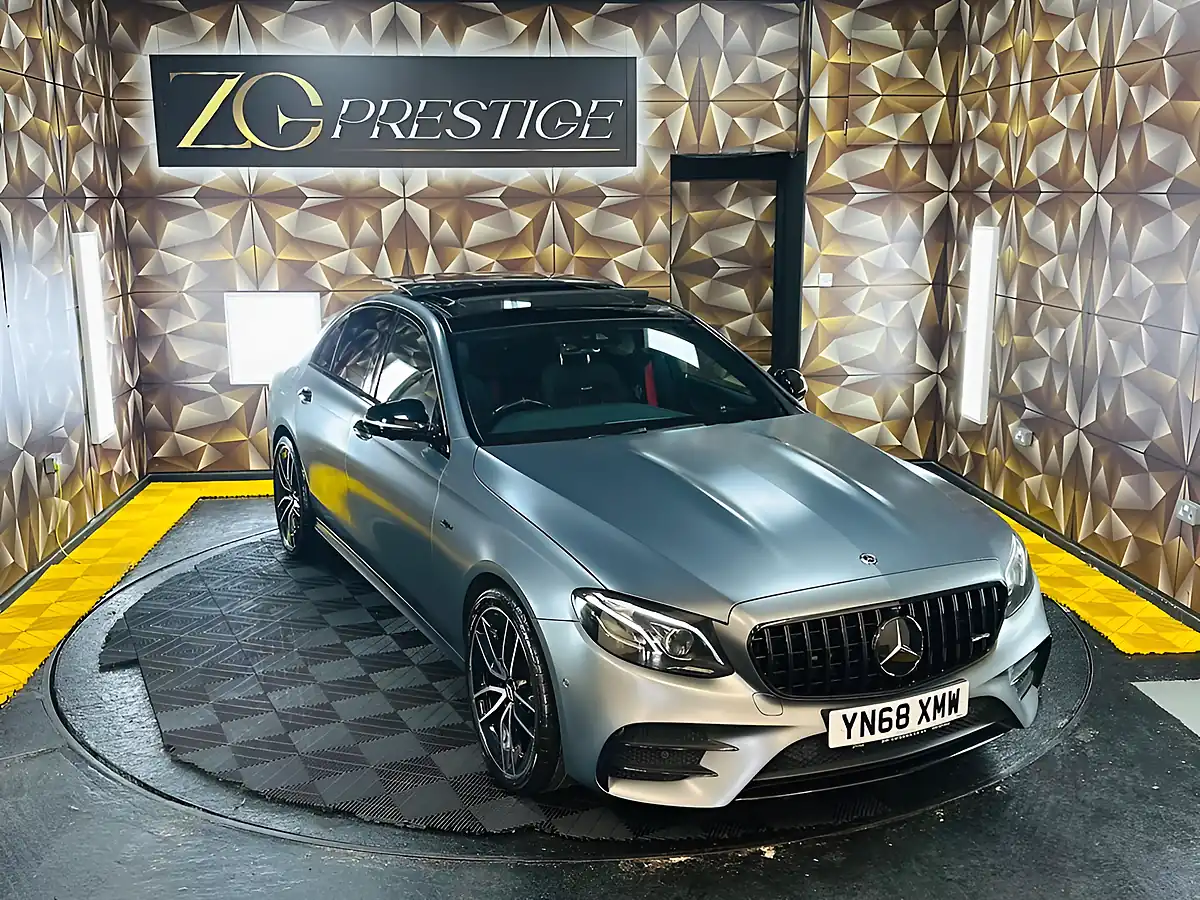 Used 2018 Mercedes-Benz E Class AMG Premium Plus Magno Selenite Grey - Interior and Exterior details 12