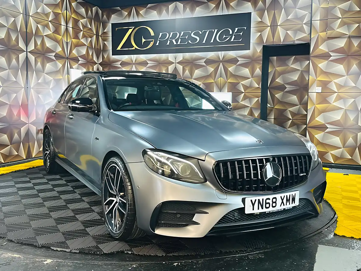 Used 2018 Mercedes-Benz E Class AMG Premium Plus Magno Selenite Grey - Interior and Exterior details 15