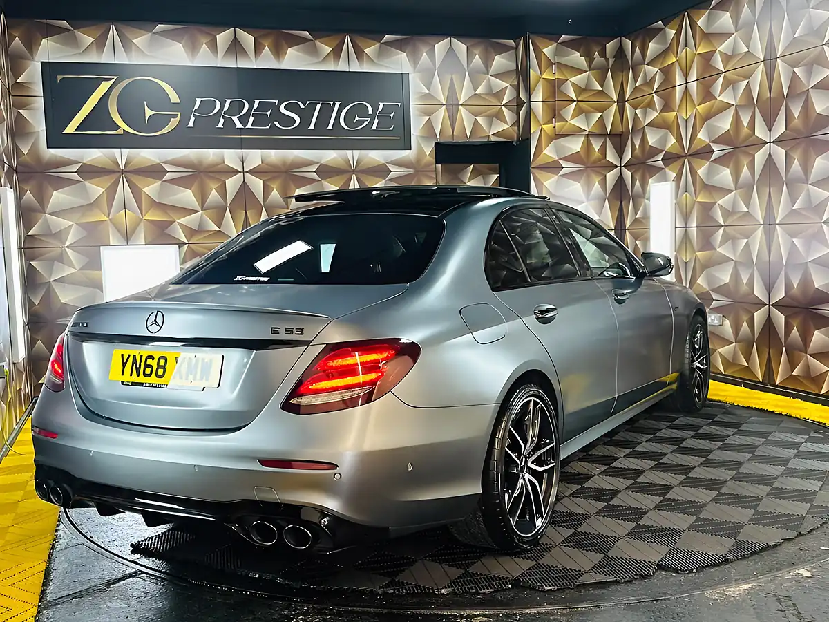 Used 2018 Mercedes-Benz E Class AMG Premium Plus Magno Selenite Grey - Interior and Exterior details 16