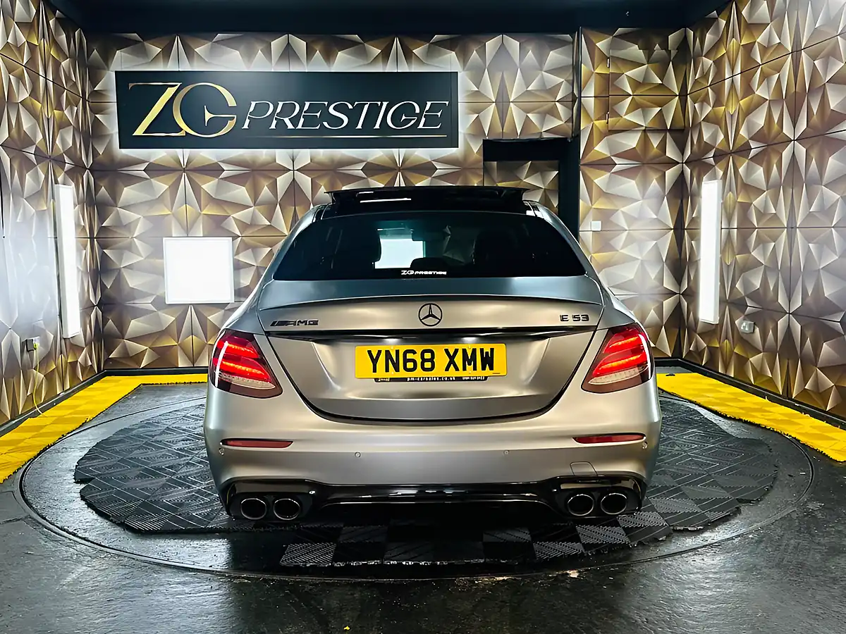 Used 2018 Mercedes-Benz E Class AMG Premium Plus Magno Selenite Grey - Interior and Exterior details 4