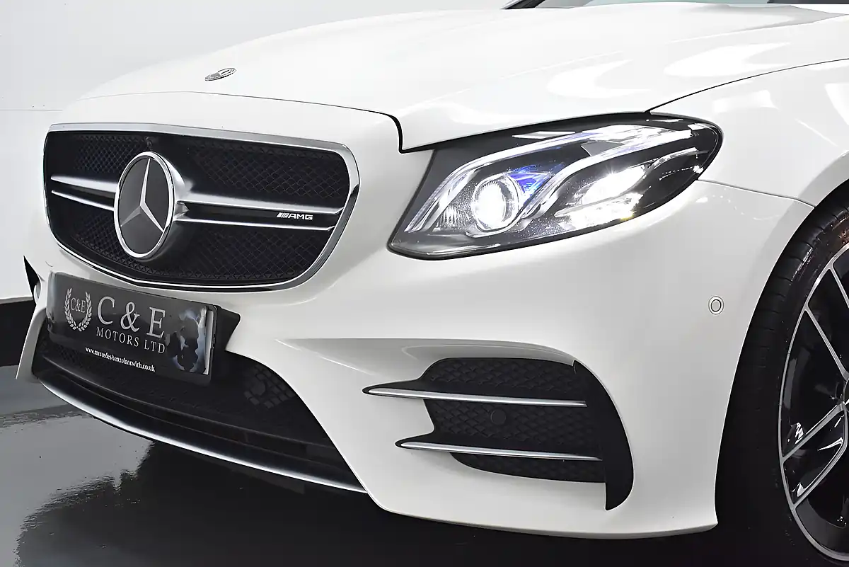 Used 2018 Mercedes-Benz E Class AMG White - Interior and Exterior details 5