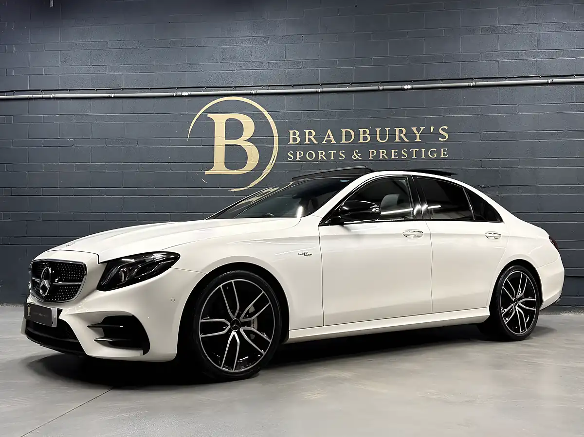 Used 2018 Mercedes-Benz E Class Premium Plus White - Interior and Exterior details 10