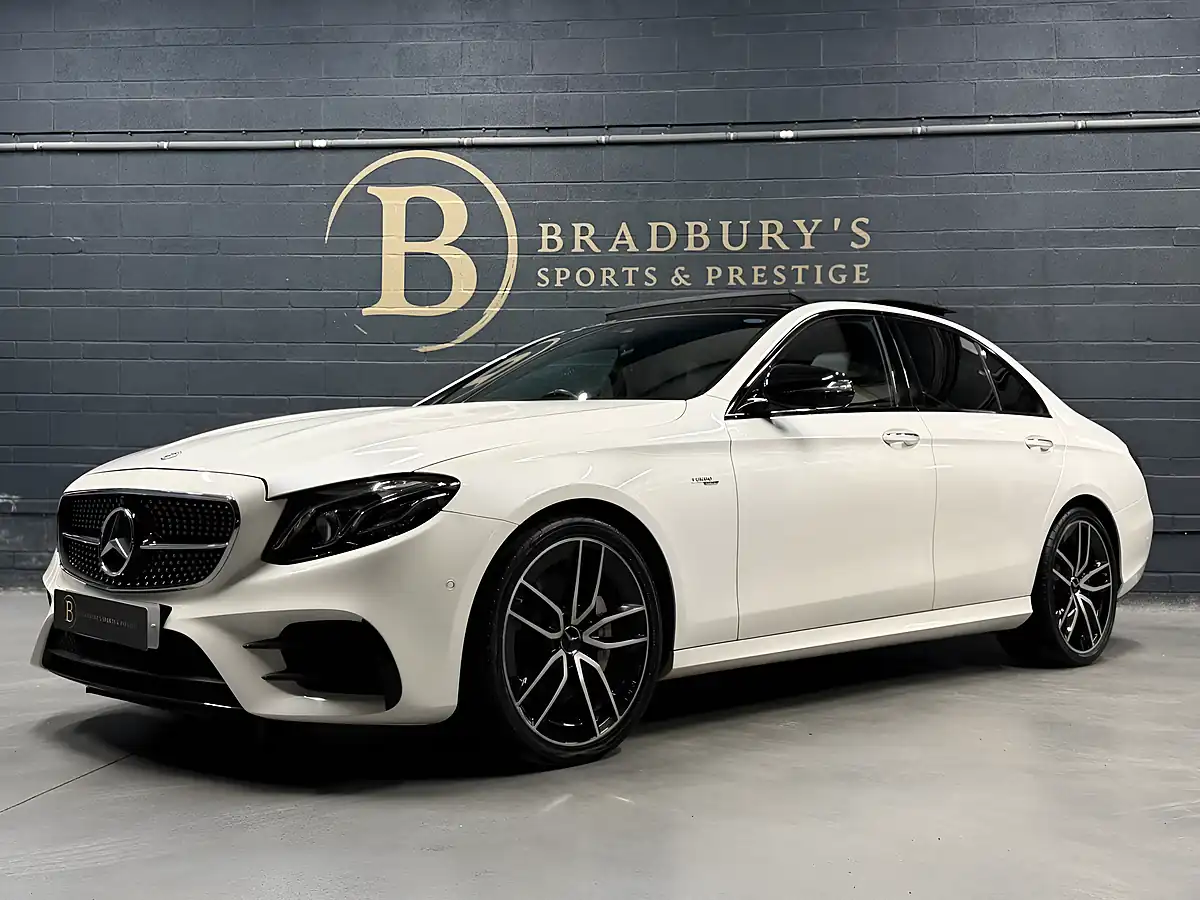 Used 2018 Mercedes-Benz E Class Premium Plus White - Interior and Exterior details 11