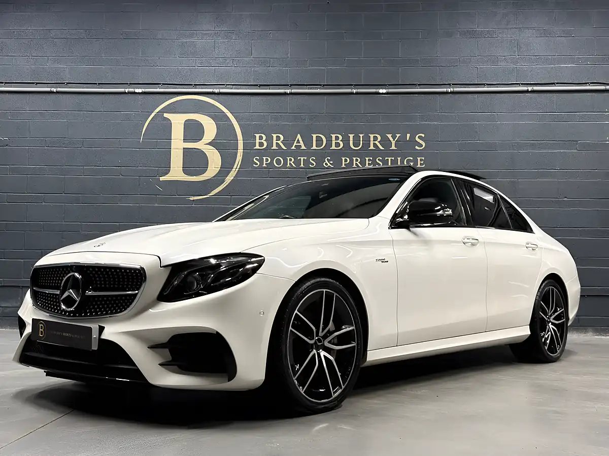 Used 2018 Mercedes-Benz E Class Premium Plus White - Interior and Exterior details 14
