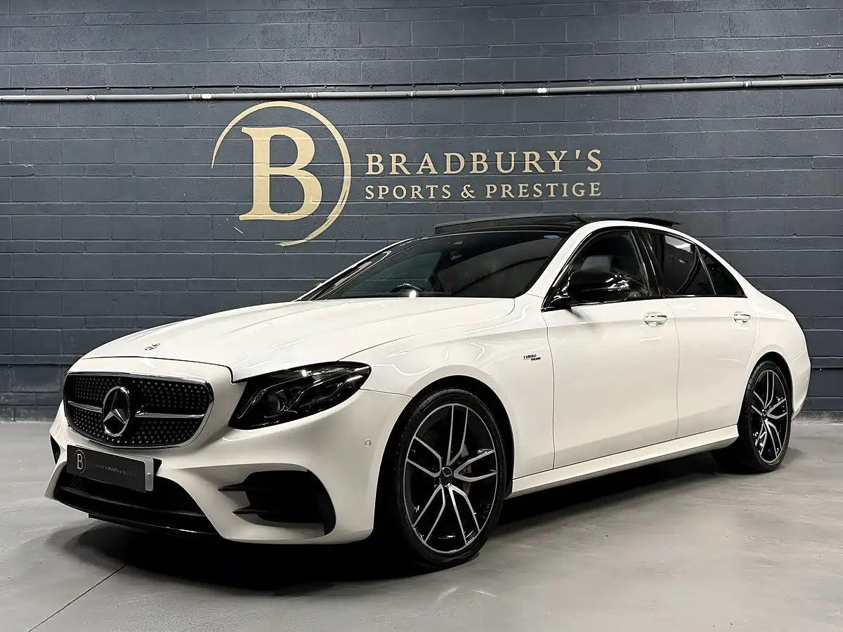 Used 2018 Mercedes-Benz E Class Premium Plus White - Interior and Exterior details 8