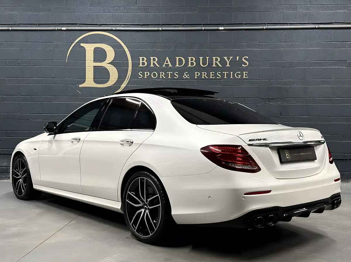 Used 2018 Mercedes-Benz E Class Premium Plus White - Interior and Exterior details 9