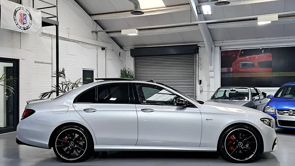 Used 2018 Mercedes-Benz E Class Premium Silver - Interior and Exterior details 5