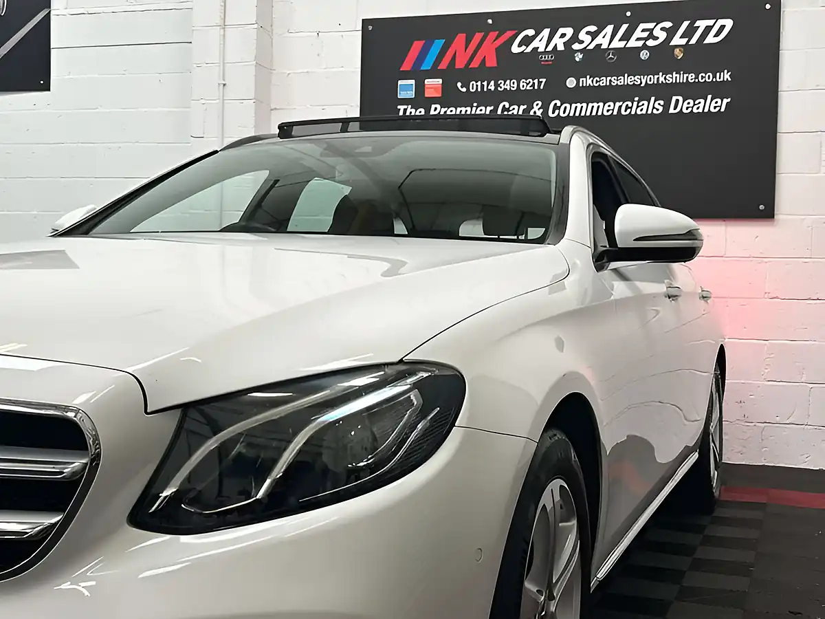 Used 2018 Mercedes-Benz E Class Se (premium) White - Interior and Exterior details 10