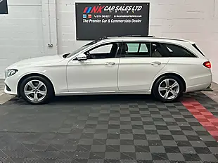 Used 2018 Mercedes-Benz E Class Se (premium) White - Interior and Exterior details 11