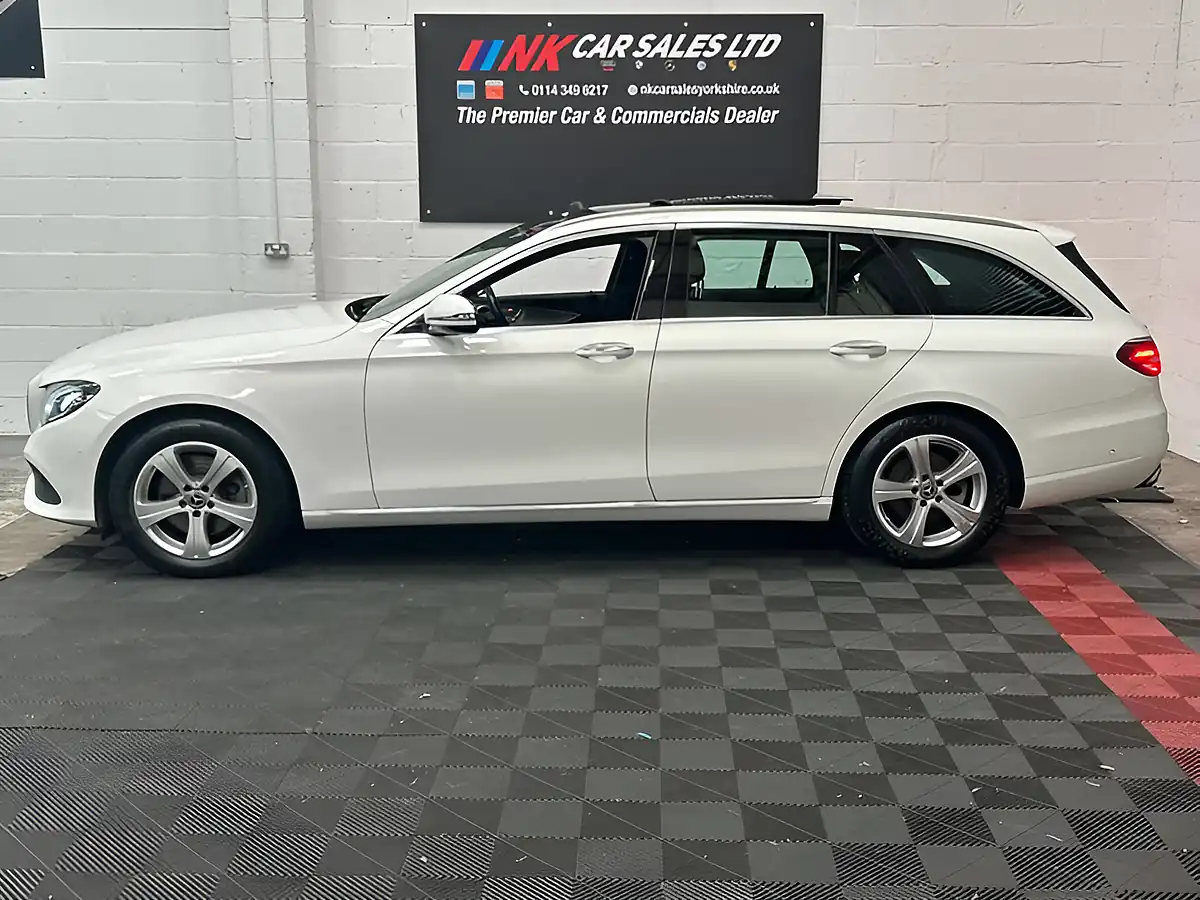 Used 2018 Mercedes-Benz E Class Se (premium) White - Interior and Exterior details 11