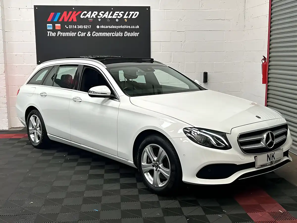 Used 2018 Mercedes-Benz E Class Se (premium) White - Interior and Exterior details 15