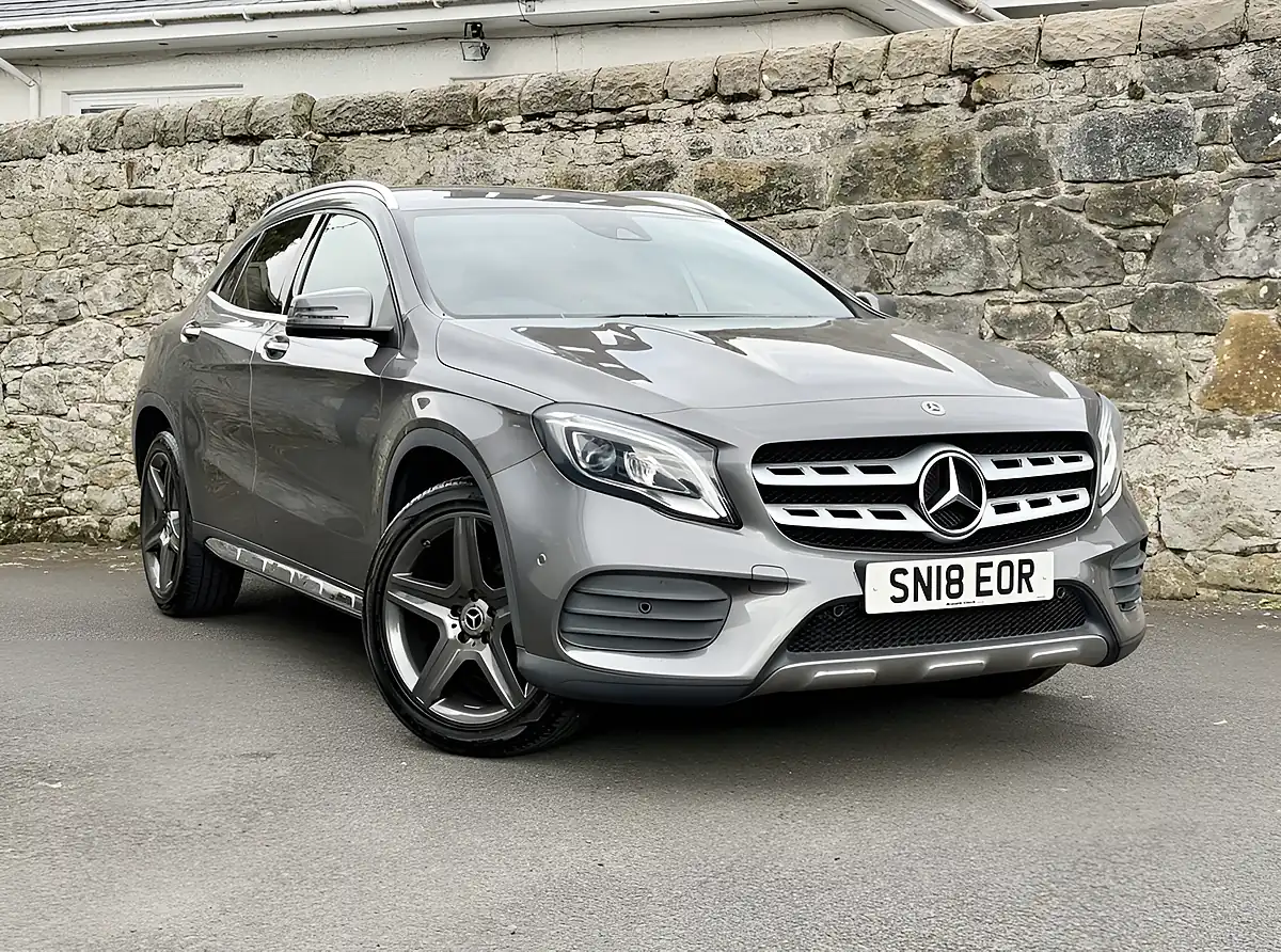 Used 2018 Mercedes-Benz Gla AMG Line Mountain Grey - Front View