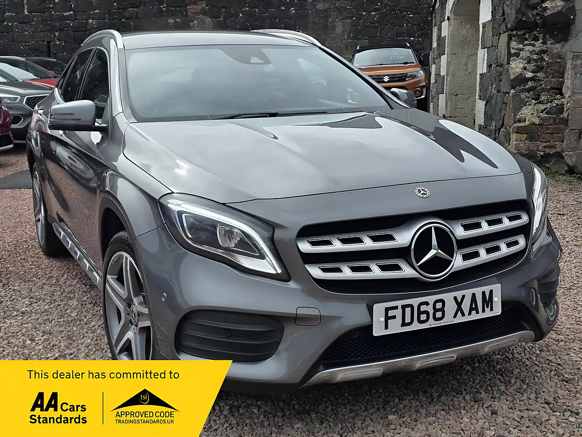 Used 2018 Mercedes-Benz Gla AMG Line (premium) Mountain Grey Metallic - Front View