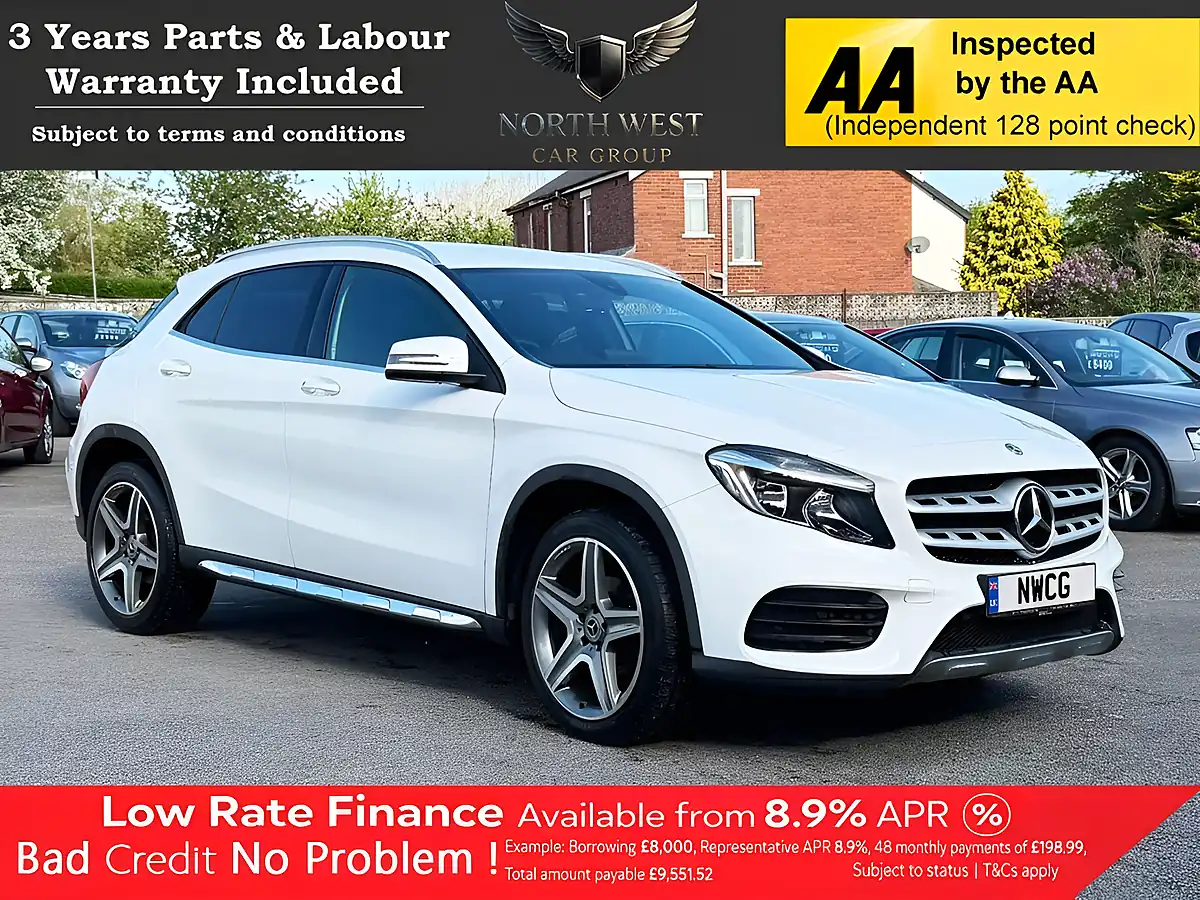 Used 2018 Mercedes-Benz Gla AMG Line White - Front View