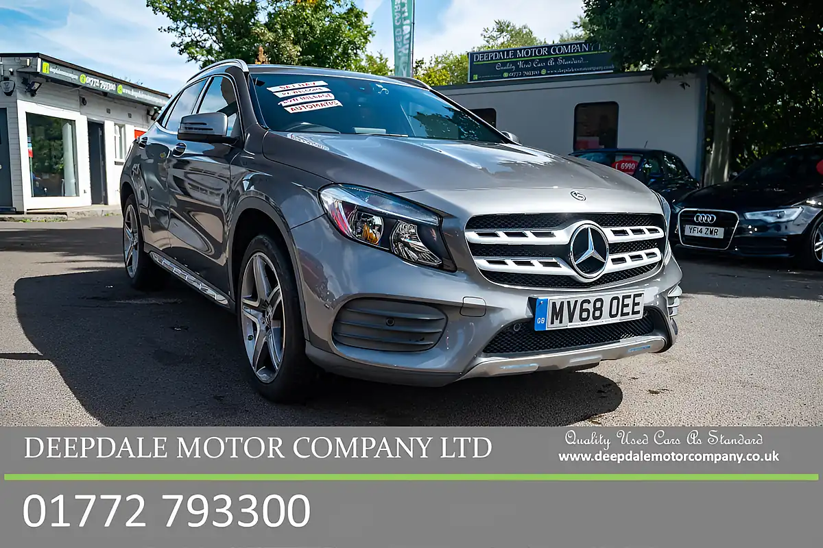 Used 2018 Mercedes-Benz Gla-Class AMG Line Executive Mountain Grey - Front View