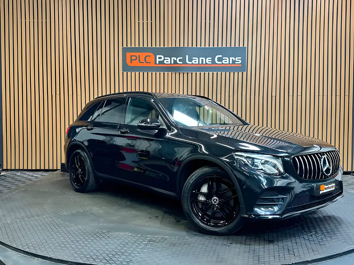 Used 2018 Mercedes-Benz Glc AMG Line Obsidian Black Metallic - Front View