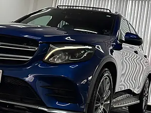 Used 2018 Mercedes-Benz Glc AMG Line Premium Blue - Interior and Exterior details 5
