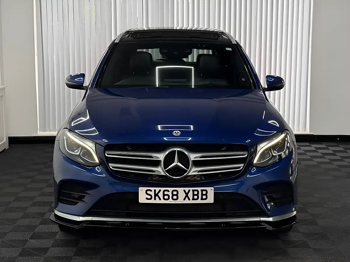 Used 2018 Mercedes-Benz Glc AMG Line Premium Blue - Interior and Exterior details 7