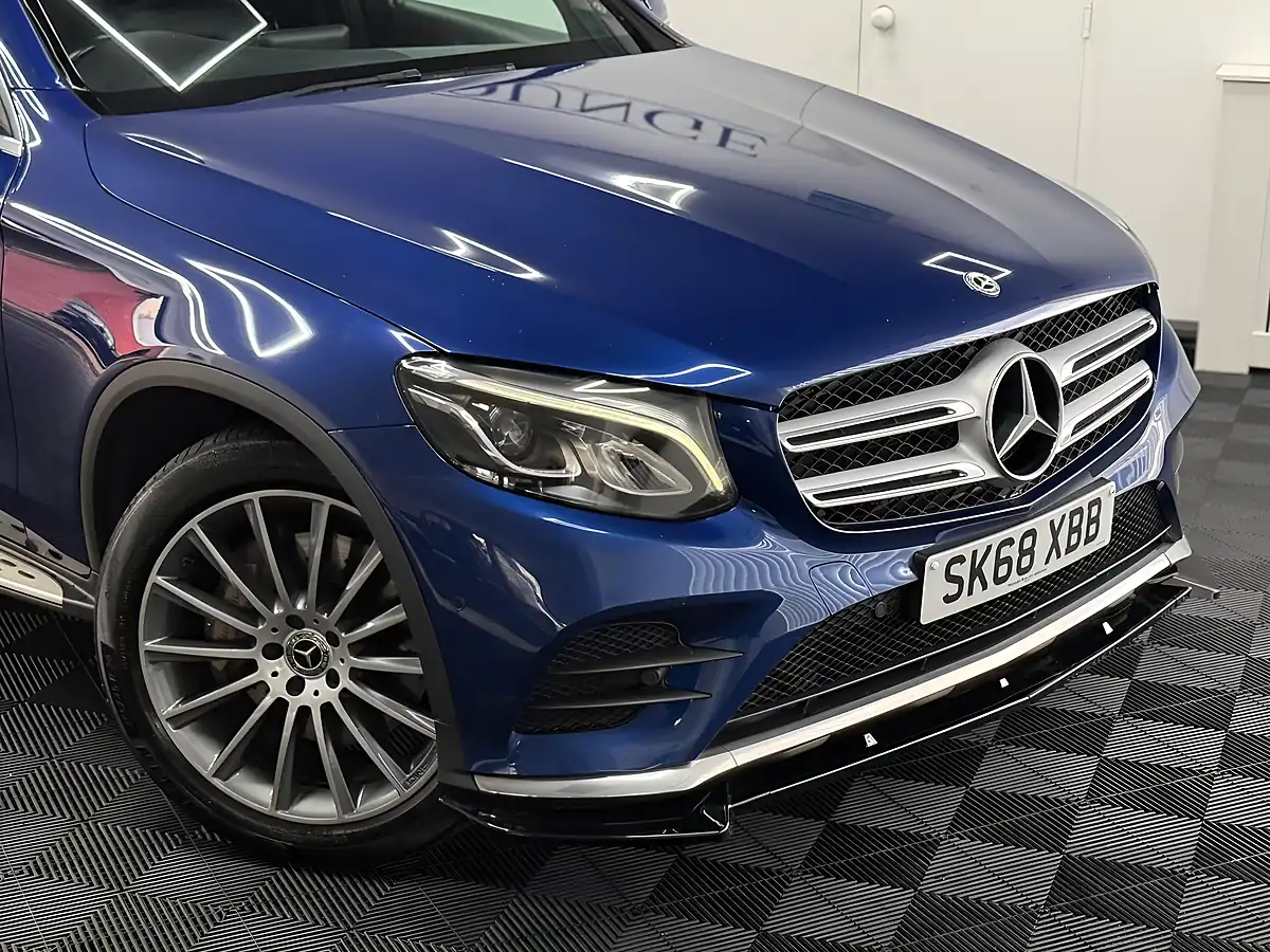 Used 2018 Mercedes-Benz Glc AMG Line Premium Blue - Interior and Exterior details 8