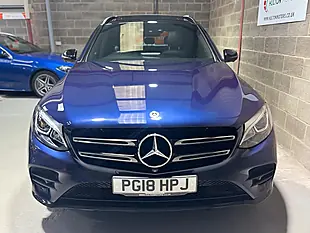 Used 2018 Mercedes-Benz Glc AMG Line Premium Plus Blue - Interior and Exterior details 4