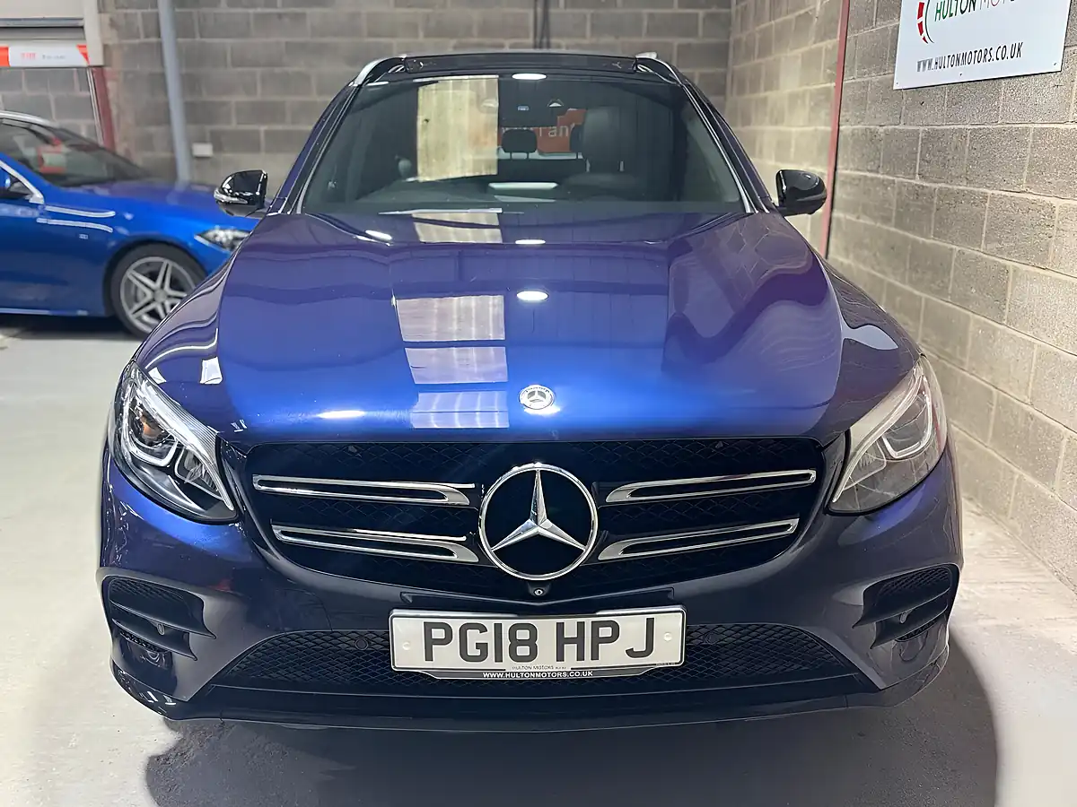 Used 2018 Mercedes-Benz Glc AMG Line Premium Plus Blue - Interior and Exterior details 4