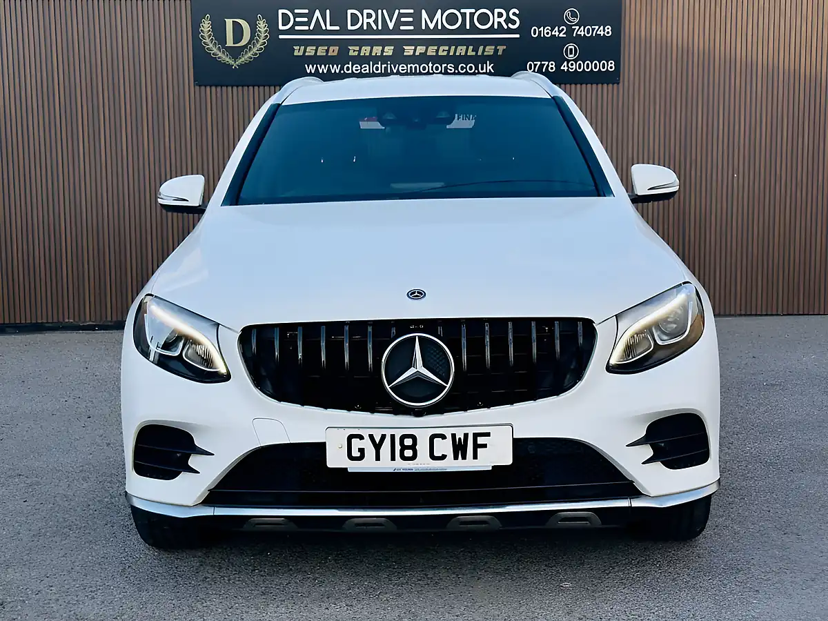 Used 2018 Mercedes-Benz Glc AMG Line White - Interior and Exterior details 2