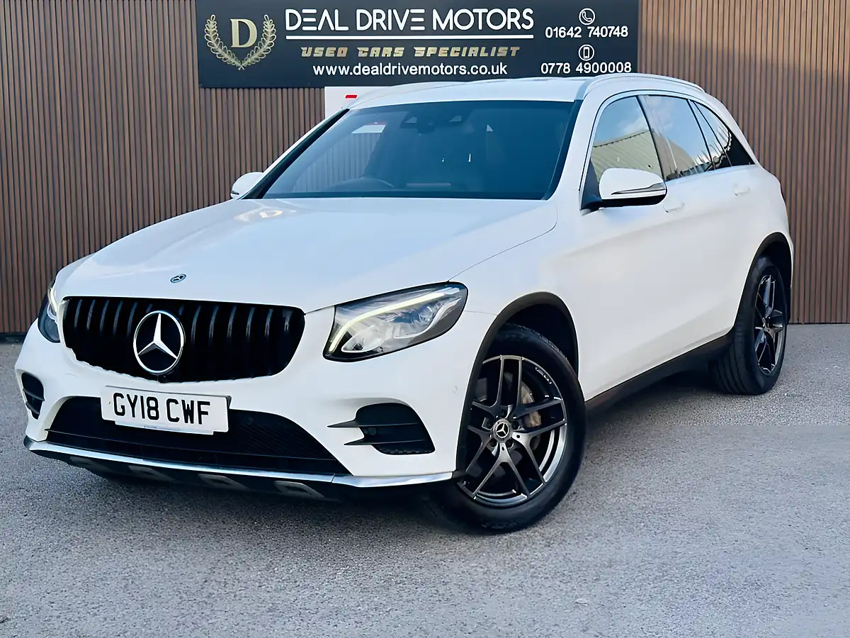Used 2018 Mercedes-Benz Glc AMG Line White - Interior and Exterior details 3
