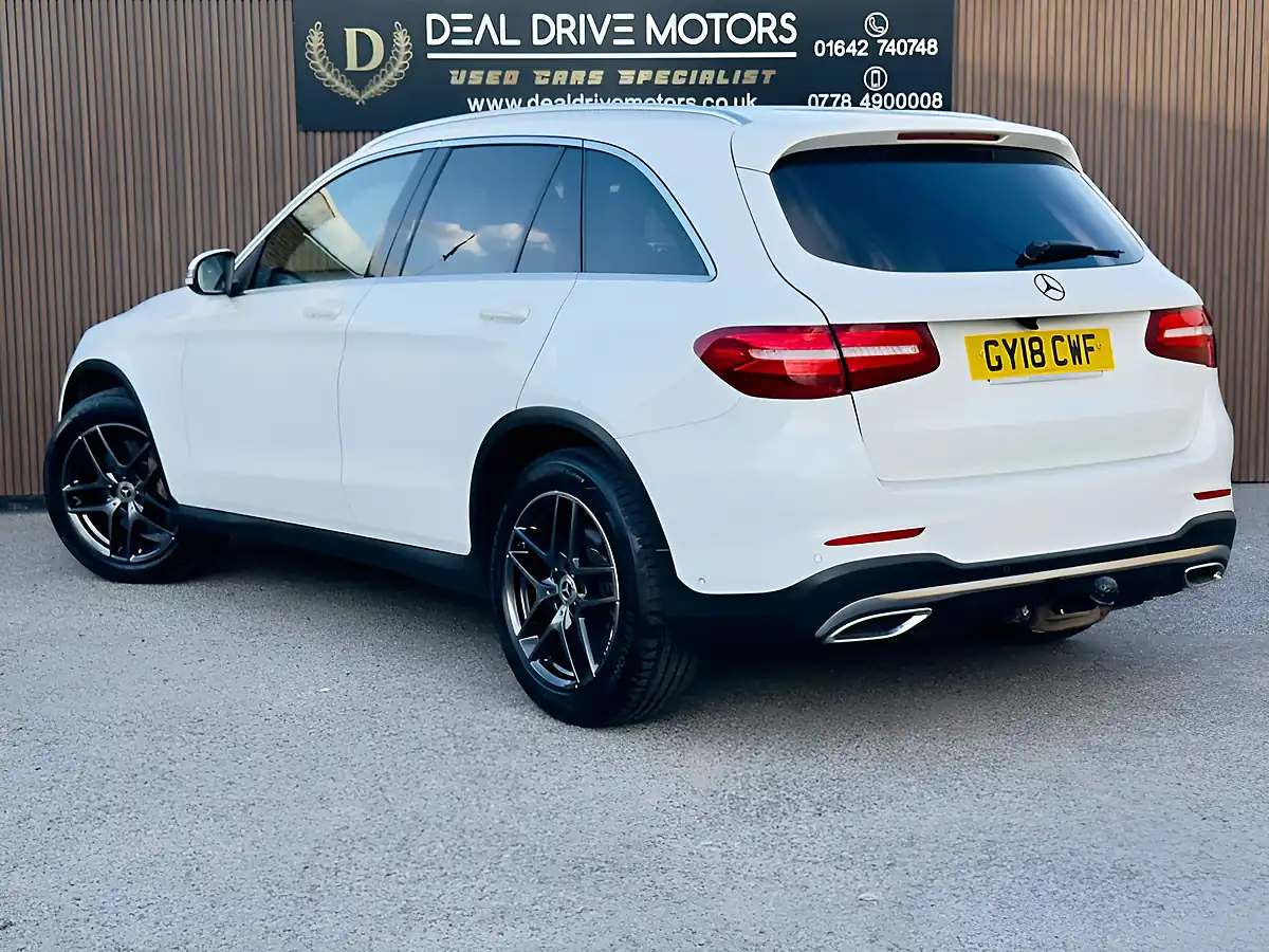 Used 2018 Mercedes-Benz Glc AMG Line White - Interior and Exterior details 5
