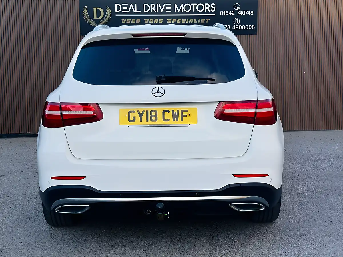 Used 2018 Mercedes-Benz Glc AMG Line White - Interior and Exterior details 6