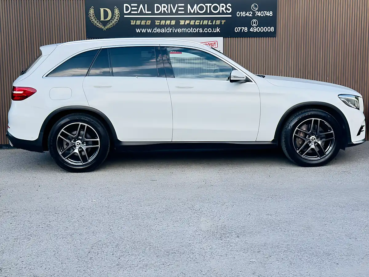 Used 2018 Mercedes-Benz Glc AMG Line White - Interior and Exterior details 8