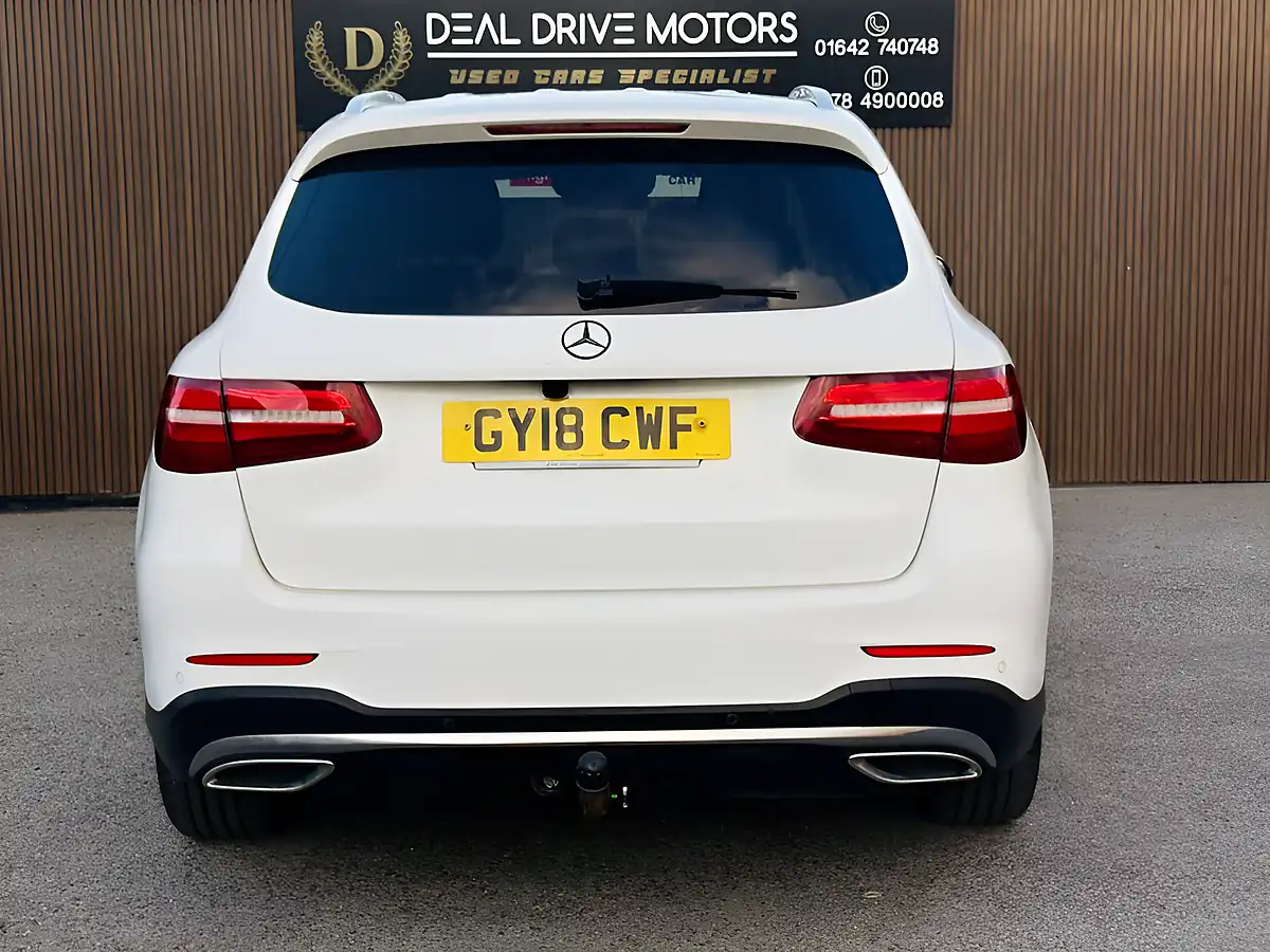Used 2018 Mercedes-Benz Glc AMG Line White - Interior and Exterior details 9