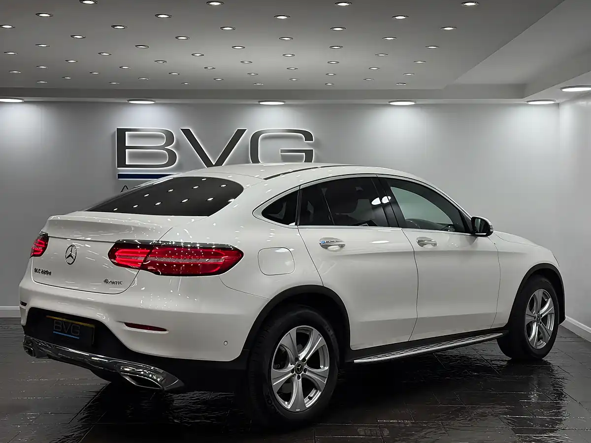Used 2018 Mercedes-Benz Glc Sport (premium) Coupe White - Interior and Exterior details 7