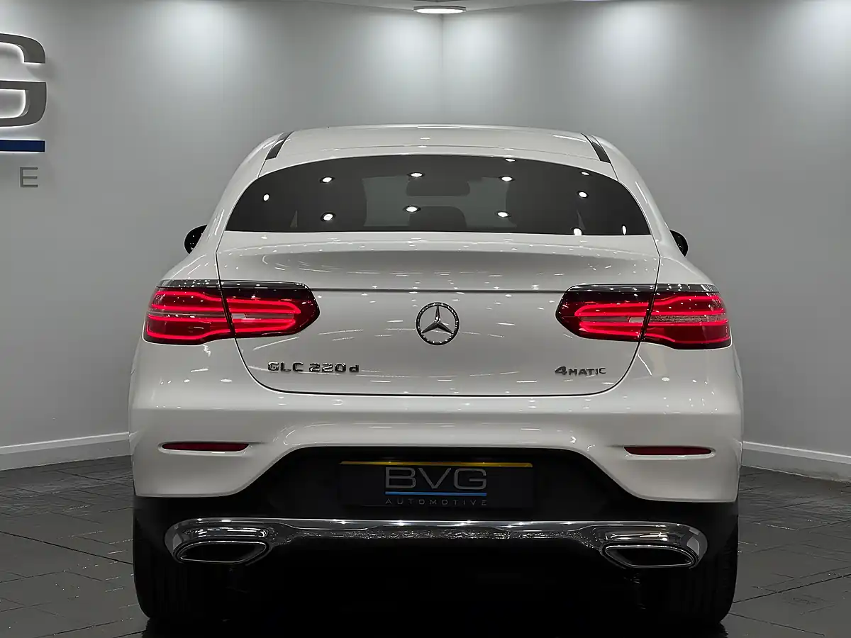 Used 2018 Mercedes-Benz Glc Sport (premium) Coupe White - Interior and Exterior details 8