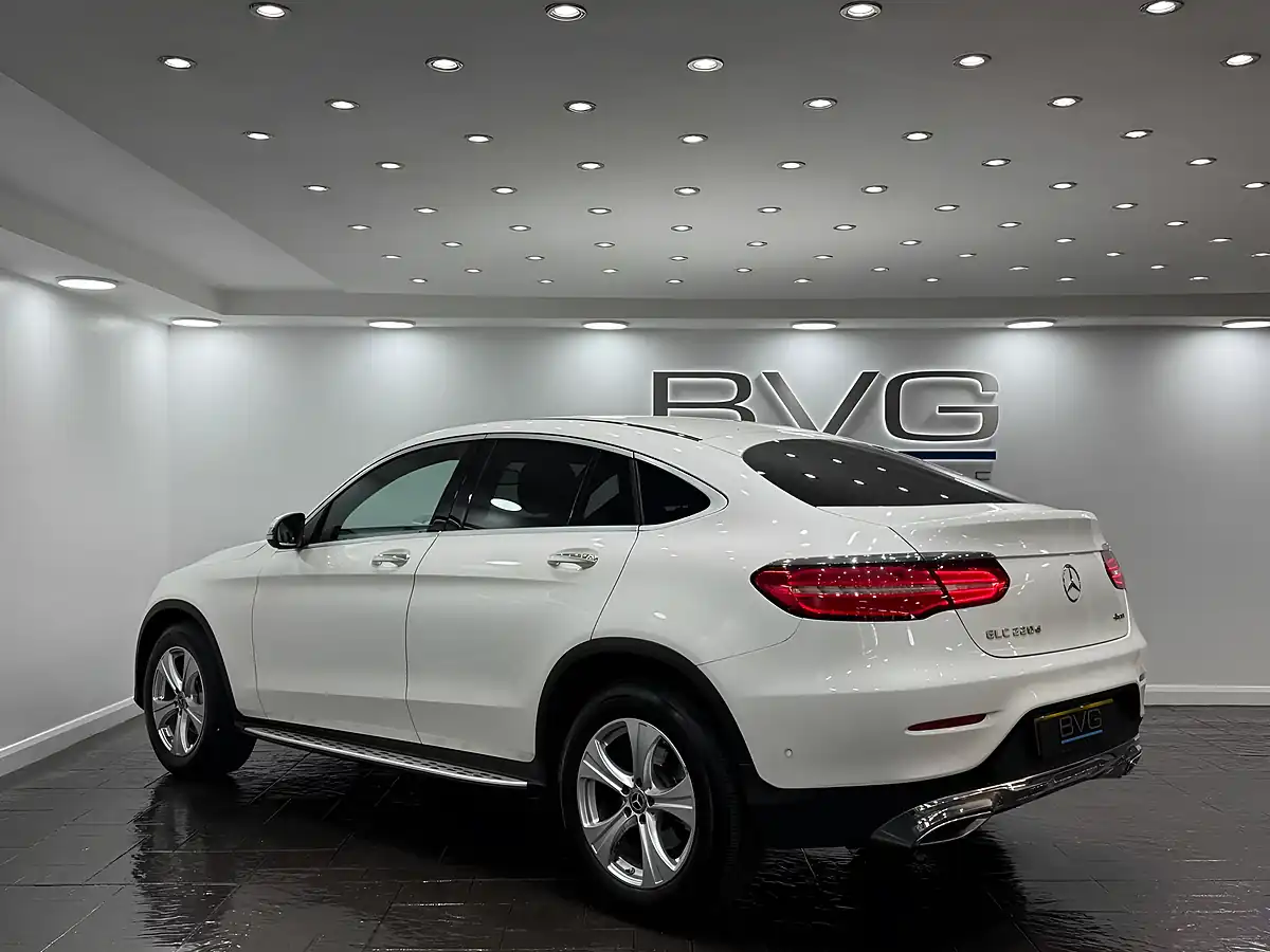 Used 2018 Mercedes-Benz Glc Sport (premium) Coupe White - Interior and Exterior details 9