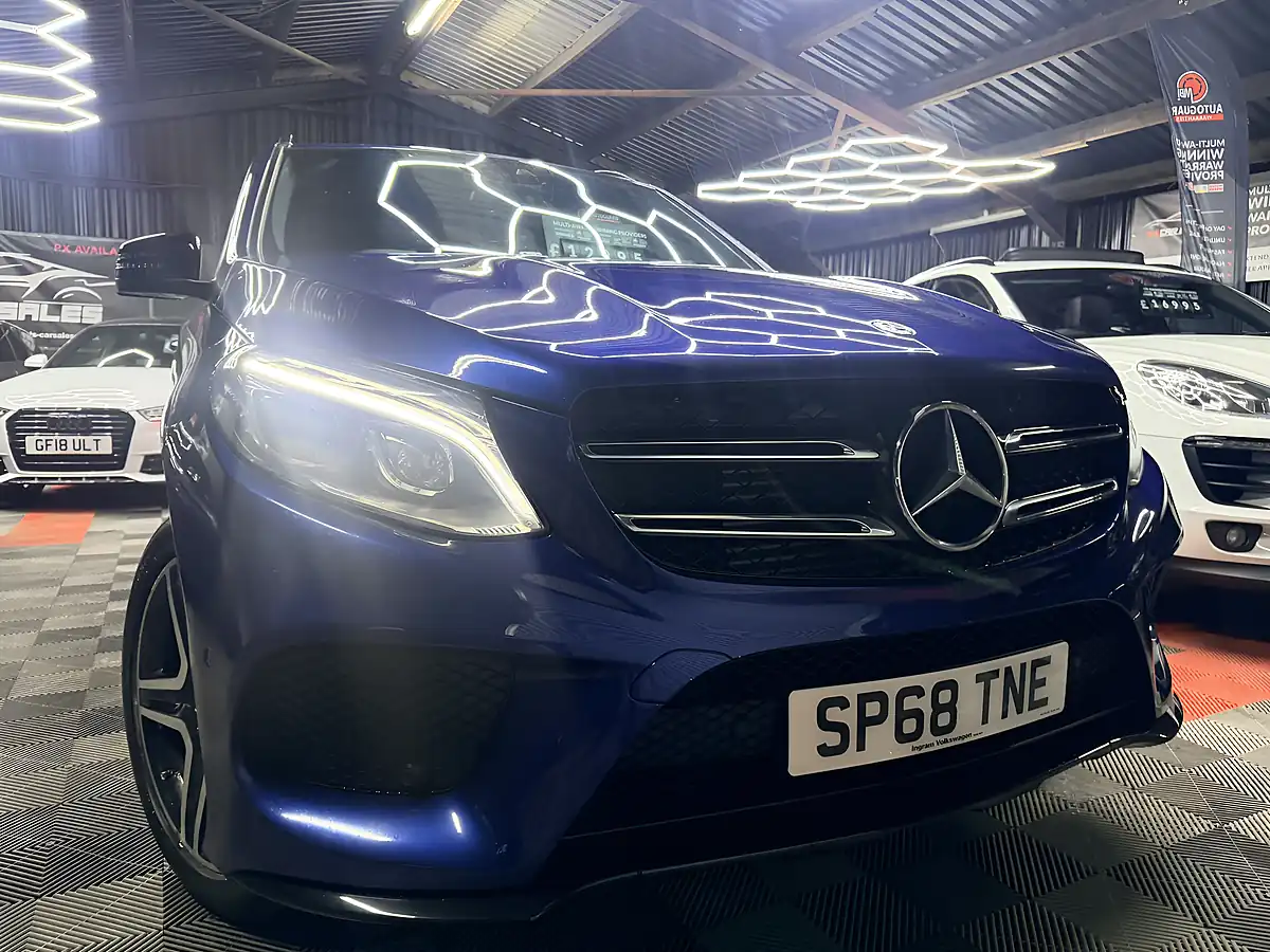Used 2018 Mercedes-Benz Gle AMG Night Edition Blue - Front View