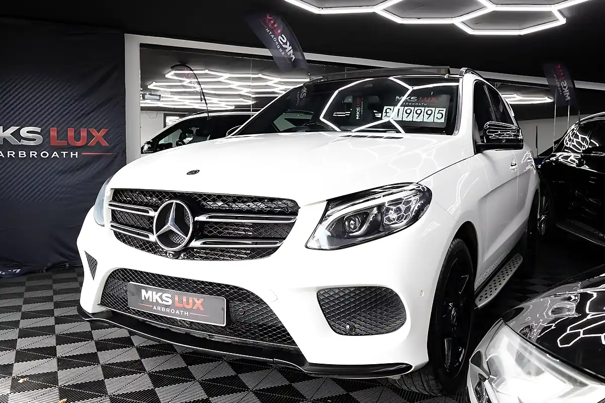 Used 2018 Mercedes-Benz Gle AMG Night Edition Premium Plus White - Interior and Exterior details 2