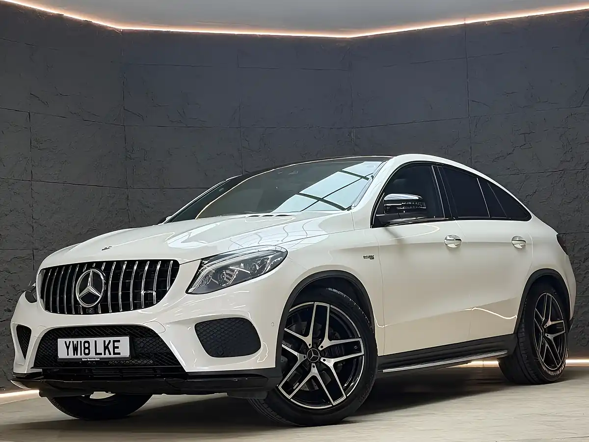 Used 2018 Mercedes-Benz Gle Night Edition Coupe White - Front View