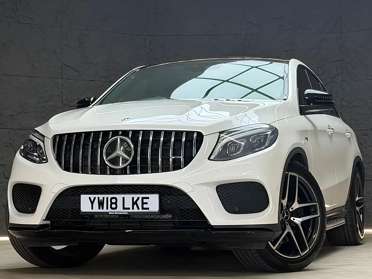 Used 2018 Mercedes-Benz Gle Night Edition Coupe White - Interior and Exterior details 2