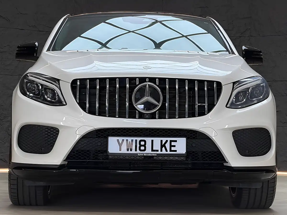 Used 2018 Mercedes-Benz Gle Night Edition Coupe White - Interior and Exterior details 7