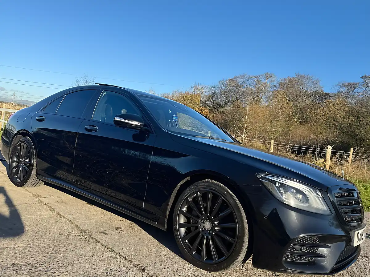 Used 2018 Mercedes-Benz S-Class AMG Line Premium Black Edition Black - Interior and Exterior details 5