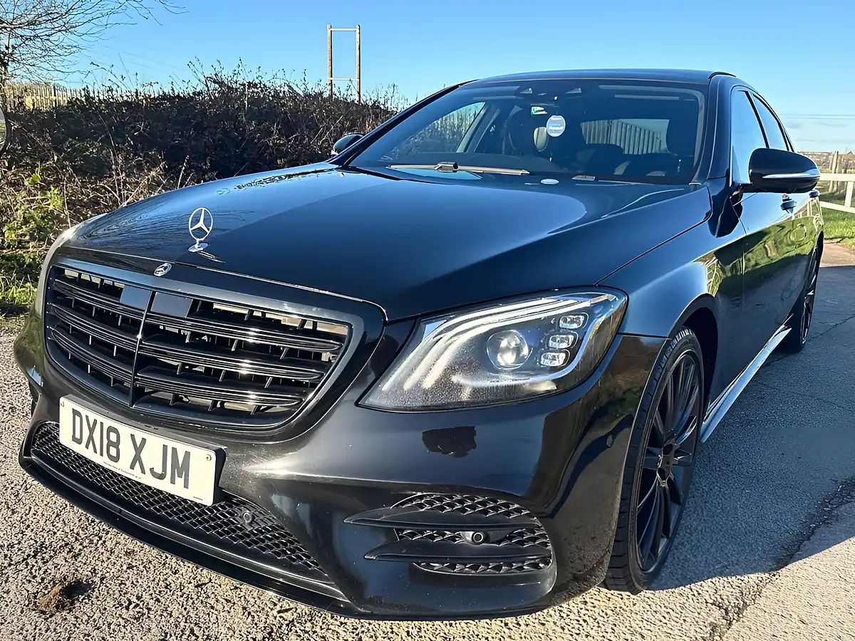 Used 2018 Mercedes-Benz S-Class AMG Line Premium Black Edition Black - Interior and Exterior details 8