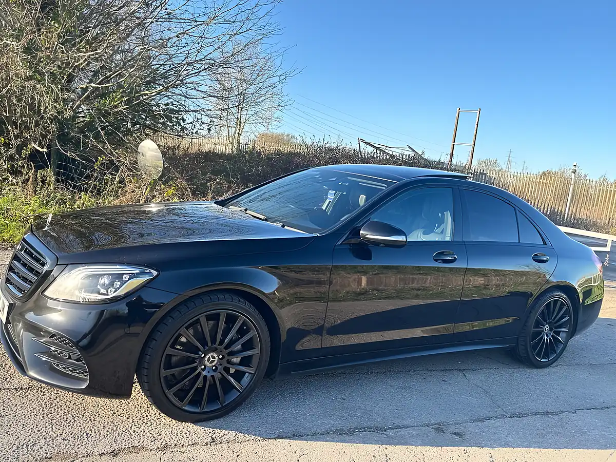 Used 2018 Mercedes-Benz S-Class AMG Line Premium Black Edition Black - Interior and Exterior details 9