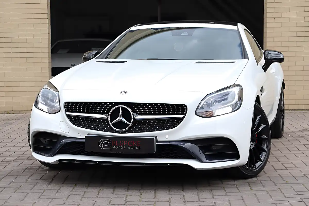 Used 2018 Mercedes-Benz Slc AMG Line White - Front View