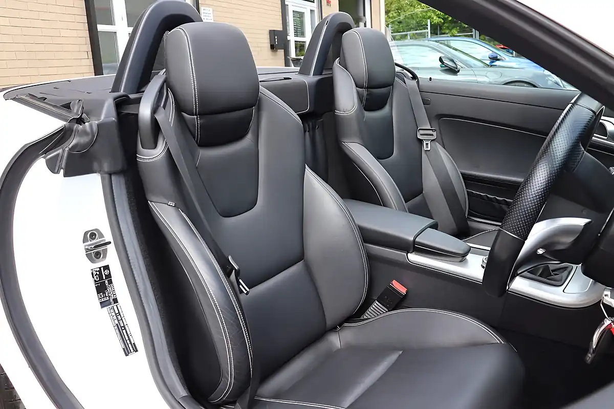 Used 2018 Mercedes-Benz Slc AMG Line White - Interior and Exterior details 4