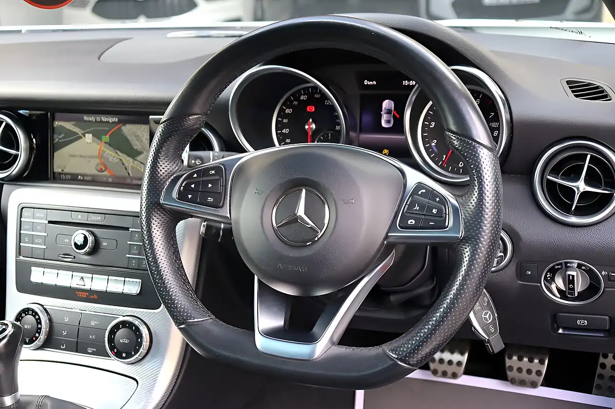 Used 2018 Mercedes-Benz Slc AMG Line White - Interior and Exterior details 5