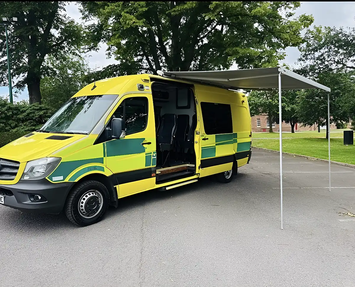 Used 2018 Mercedes-Benz Sprinter Lwb Yellow - Front View