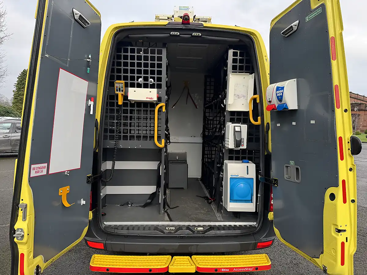 Used 2018 Mercedes-Benz Sprinter Lwb Yellow - Interior and Exterior details 13