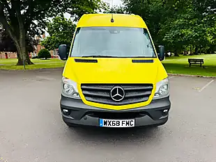 Used 2018 Mercedes-Benz Sprinter Panel Van Yellow - Interior and Exterior details 3
