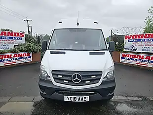 Used 2018 Mercedes-Benz Sprinter Swb Crew Van White - Interior and Exterior details 3