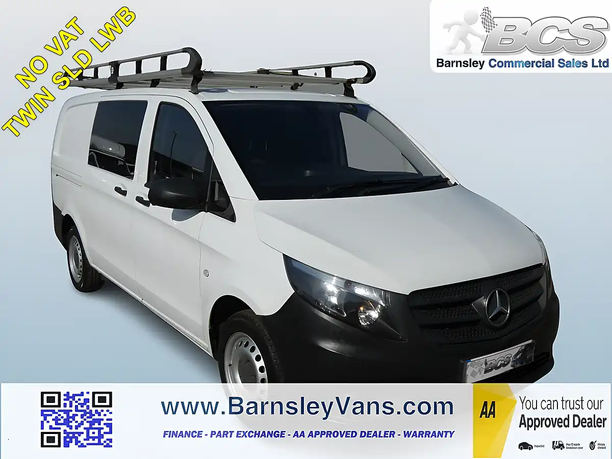 Used 2018 Mercedes-Benz Vito Lwb White - Front View